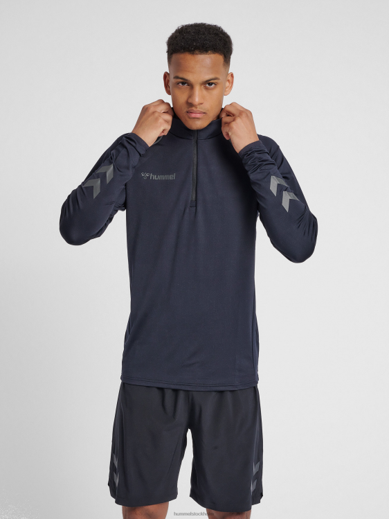 se Hummel män hmlauuthentic pro halv zip sweat LL40V1410 "halv zip svett"
