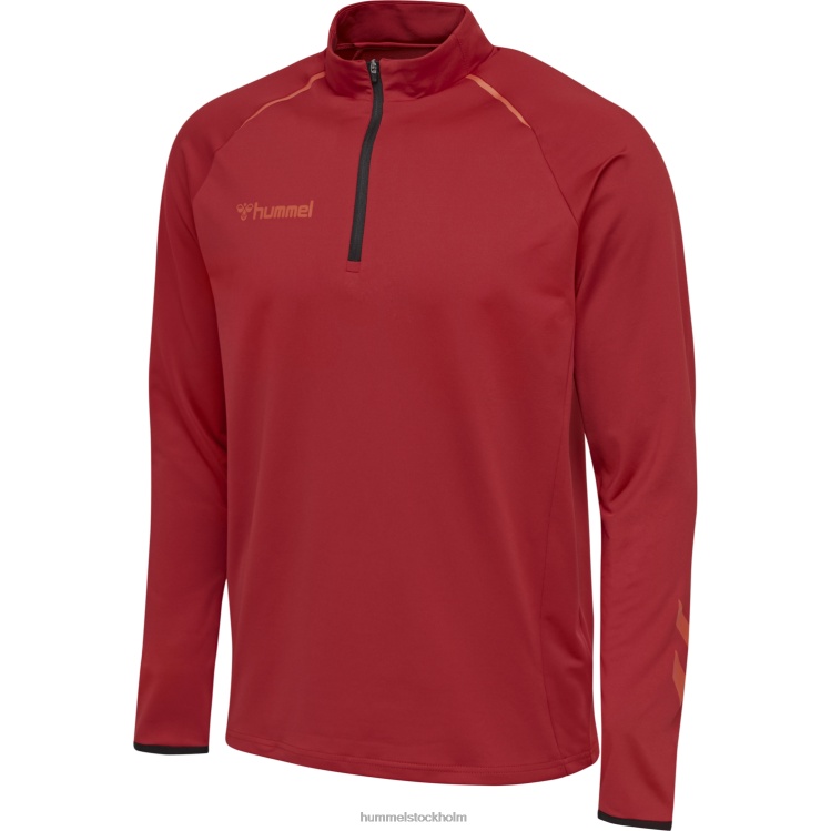 se Hummel män hmlauuthentic pro halv zip sweat LL40V1419 \"halv zip svett\"