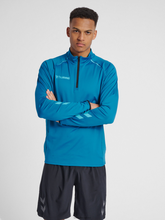 se Hummel män hmlauuthentic pro halv zip sweat LL40V1433 "halv zip svett"