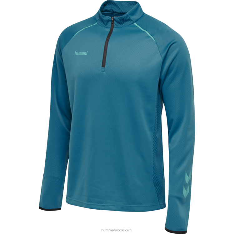 se Hummel män hmlauuthentic pro halv zip sweat LL40V1433 \"halv zip svett\"