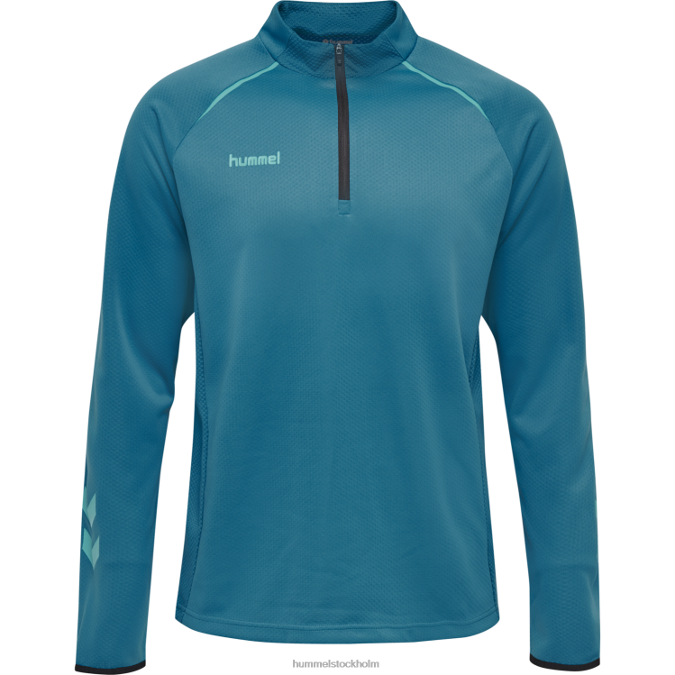 se Hummel män hmlauuthentic pro halv zip sweat LL40V1433 \"halv zip svett\"