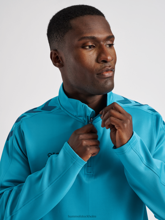se Hummel män hmlcore xk halv zip poly sweat LL40V808 \"tröja med halv dragkedja\"