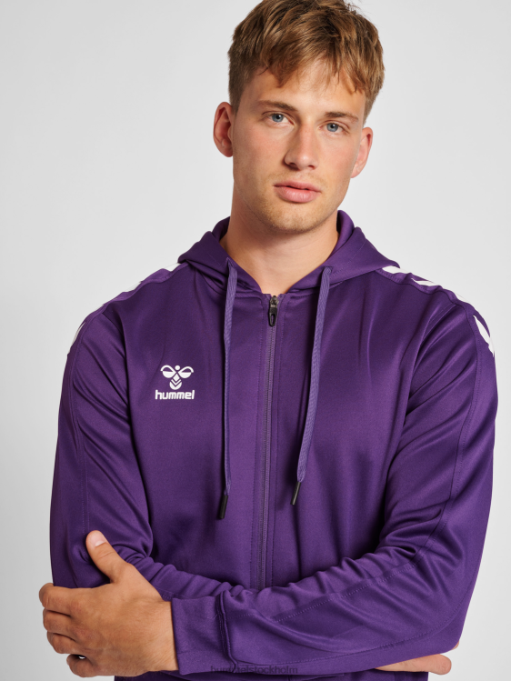 se Hummel män hmlcore xk poly zip hood sweat LL40V759 \"luvtröja\"