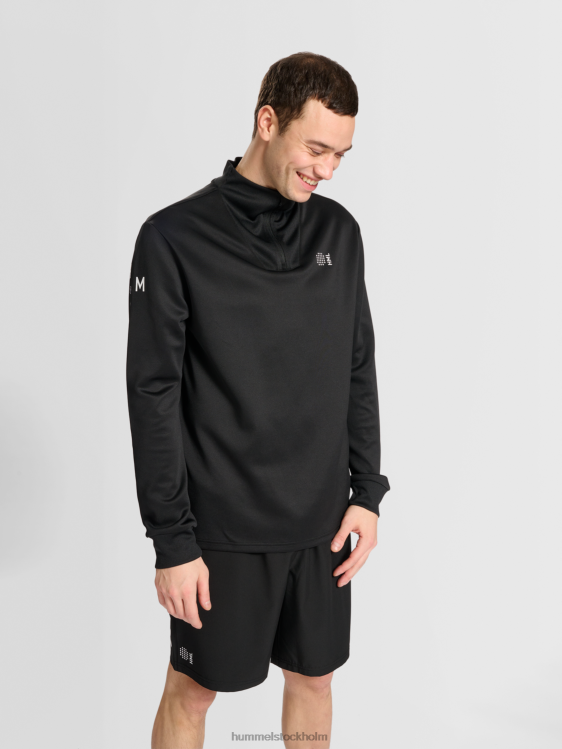 se Hummel män hmlcourt halv zip l/s LL40V193 "halv dragkedja"