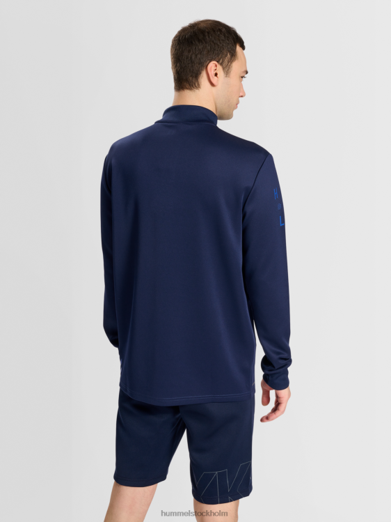 se Hummel män hmlcourt halv zip l/s LL40V194 \"halv dragkedja\"