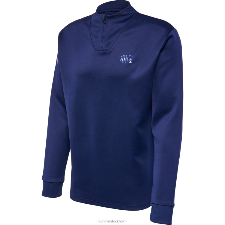 se Hummel män hmlcourt halv zip l/s LL40V194 \"halv dragkedja\"