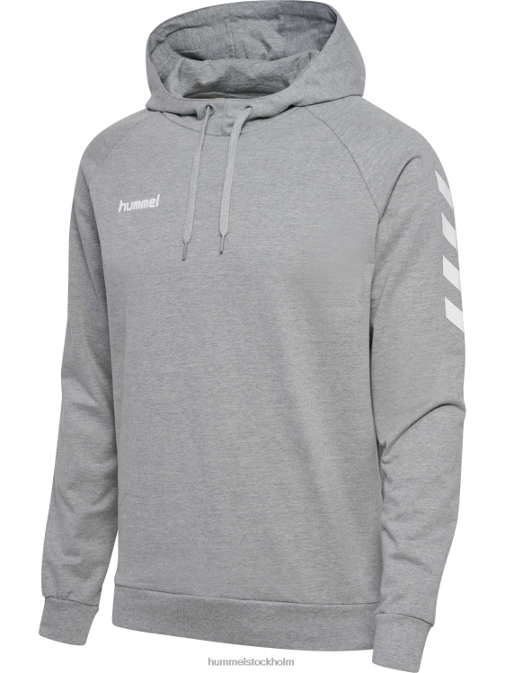 se Hummel män hmlgo hoodie i bomull LL40V1348 \"huvtröja med chevronärmar\"