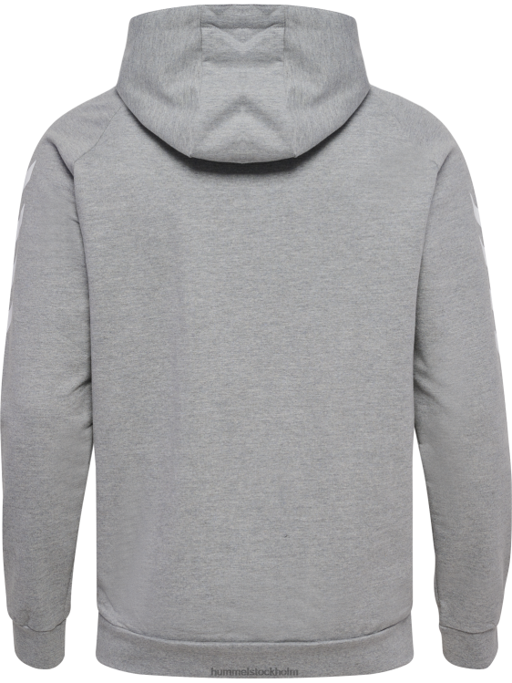 se Hummel män hmlgo hoodie i bomull LL40V1348 \"huvtröja med chevronärmar\"