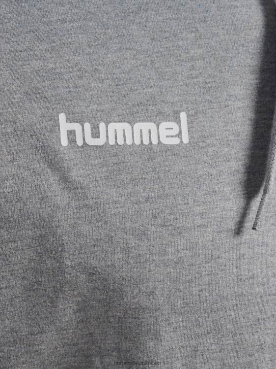 se Hummel män hmlgo hoodie i bomull LL40V1348 \"huvtröja med chevronärmar\"