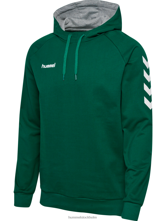 se Hummel män hmlgo hoodie i bomull LL40V1389 \"huvtröja med chevronärmar\"