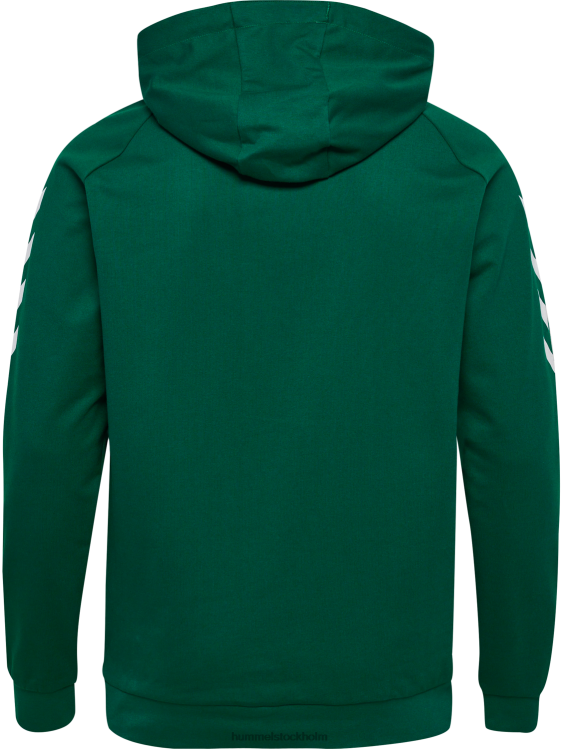 se Hummel män hmlgo hoodie i bomull LL40V1389 \"huvtröja med chevronärmar\"