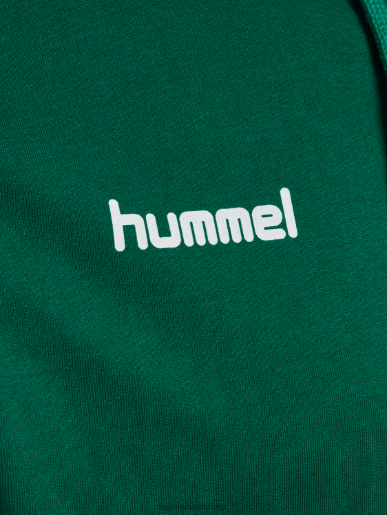se Hummel män hmlgo hoodie i bomull LL40V1389 \"huvtröja med chevronärmar\"
