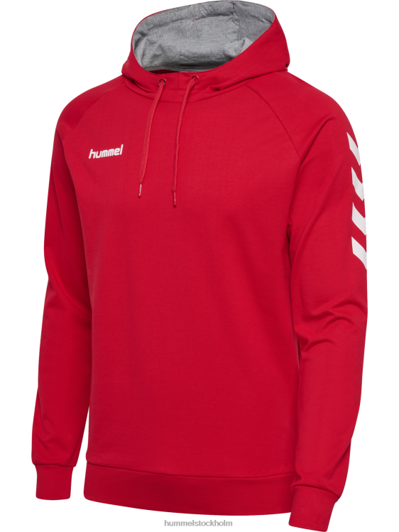 se Hummel män hmlgo hoodie i bomull LL40V1394 \"huvtröja med chevronärmar\"
