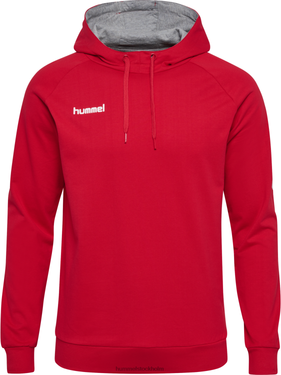 se Hummel män hmlgo hoodie i bomull LL40V1394 \"huvtröja med chevronärmar\"