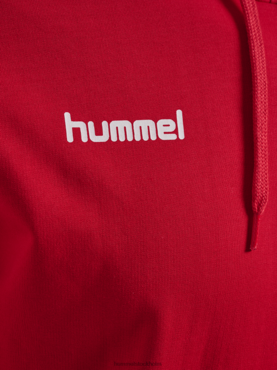 se Hummel män hmlgo hoodie i bomull LL40V1394 \"huvtröja med chevronärmar\"