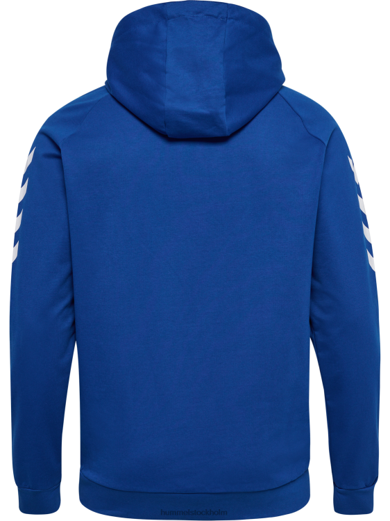 se Hummel män hmlgo hoodie i bomull LL40V1403 \"huvtröja med chevronärmar\"