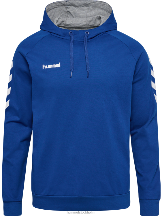 se Hummel män hmlgo hoodie i bomull LL40V1403 \"huvtröja med chevronärmar\"