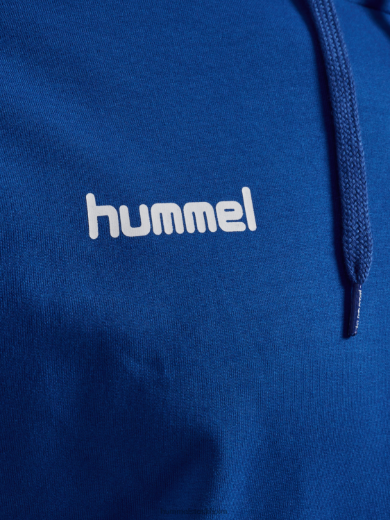 se Hummel män hmlgo hoodie i bomull LL40V1403 \"huvtröja med chevronärmar\"