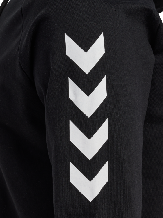 se Hummel män hmlgo hoodie i bomull LL40V1515 \"huvtröja med chevronärmar\"