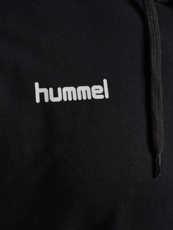se Hummel män hmlgo hoodie i bomull LL40V1515 \"huvtröja med chevronärmar\"