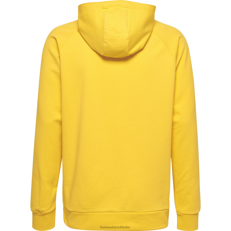 se Hummel män hmlgo hoodie i bomull LL40V1542 \"huvtröja med chevronärmar\"