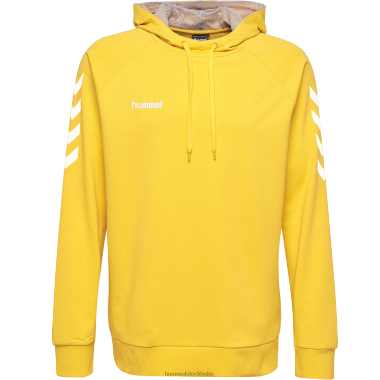 se Hummel män hmlgo hoodie i bomull LL40V1542 \"huvtröja med chevronärmar\"