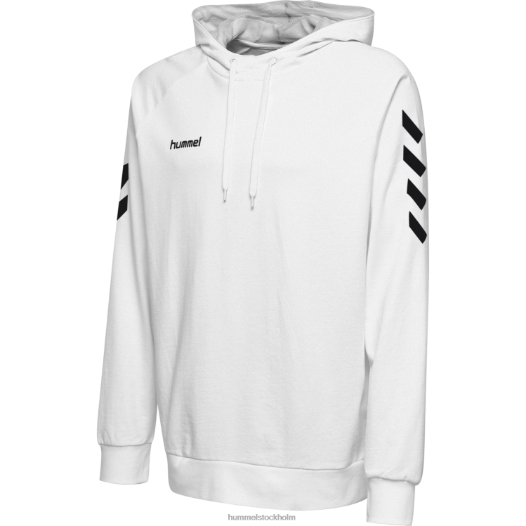 se Hummel män hmlgo hoodie i bomull LL40V1625 \"huvtröja med chevronärmar\"