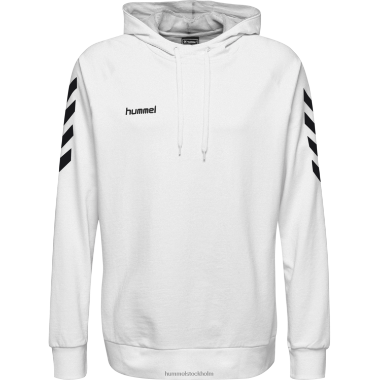 se Hummel män hmlgo hoodie i bomull LL40V1625 \"huvtröja med chevronärmar\"