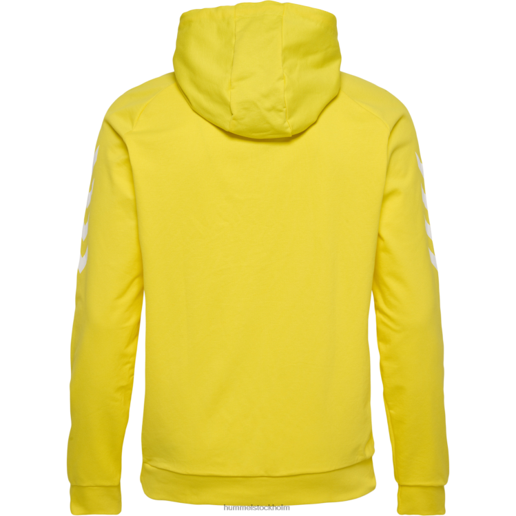 se Hummel män hmlgo hoodie i bomull LL40V745 \"huvtröja med chevronärmar\"
