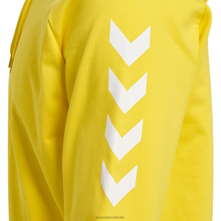 se Hummel män hmlgo hoodie i bomull LL40V745 \"huvtröja med chevronärmar\"