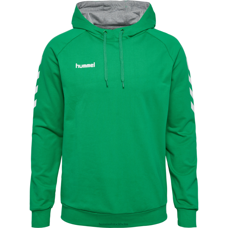 se Hummel män hmlgo hoodie i bomull LL40V941 \"huvtröja med chevronärmar\"