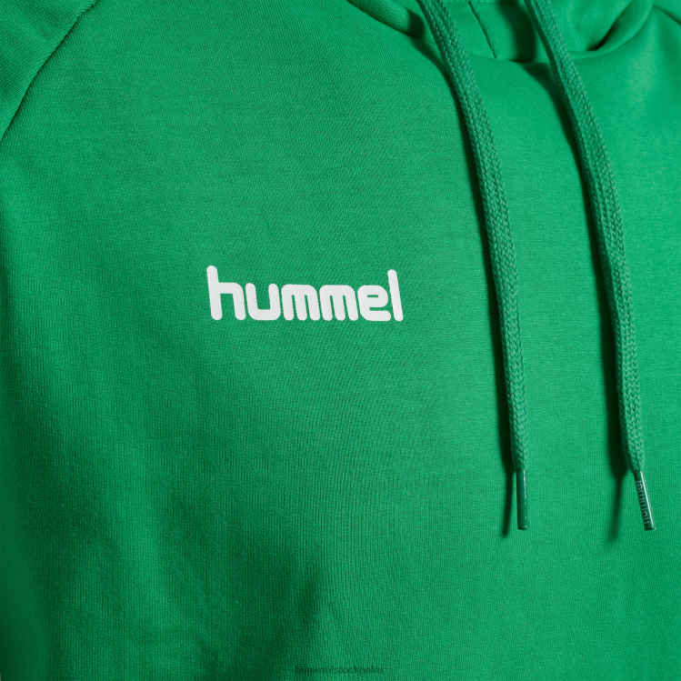 se Hummel män hmlgo hoodie i bomull LL40V941 \"huvtröja med chevronärmar\"