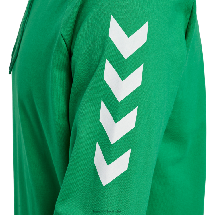 se Hummel män hmlgo hoodie i bomull LL40V941 \"huvtröja med chevronärmar\"
