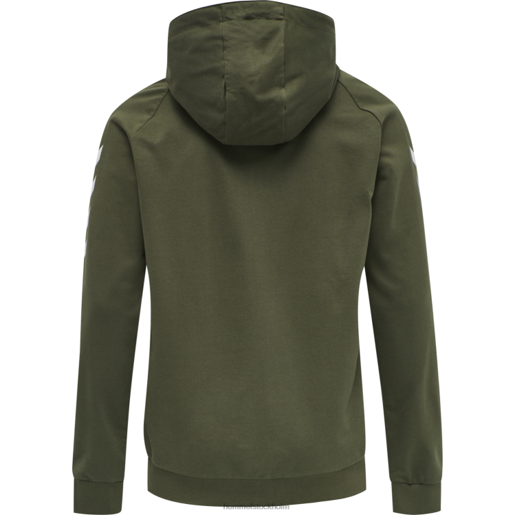 se Hummel män hmlgo hoodie i bomull med dragkedja LL40V1239 \"Kläder\"