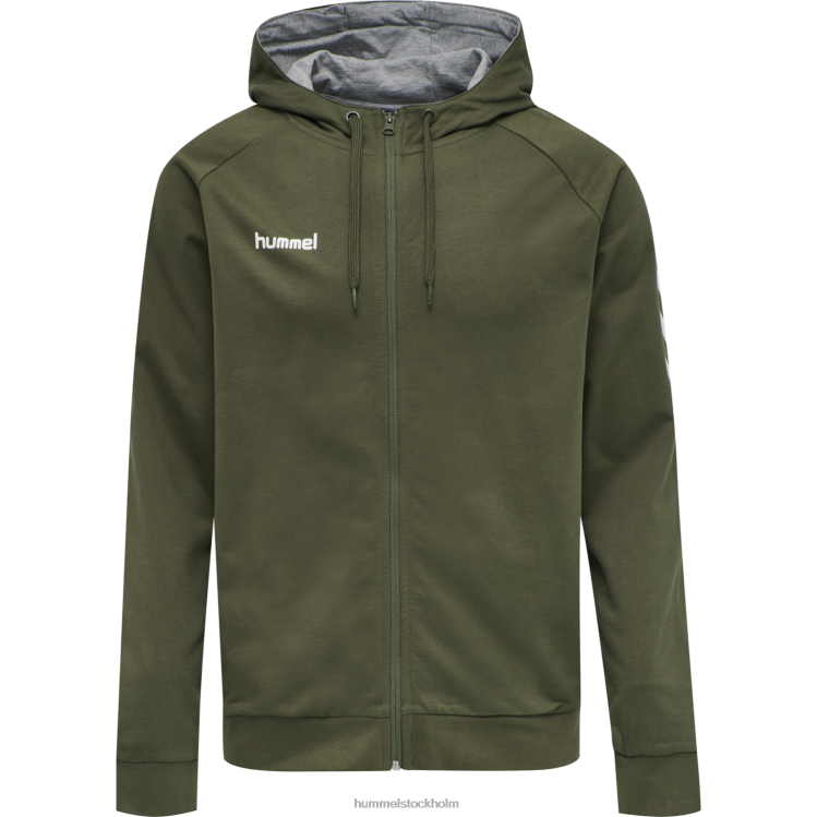 se Hummel män hmlgo hoodie i bomull med dragkedja LL40V1239 \"Kläder\"