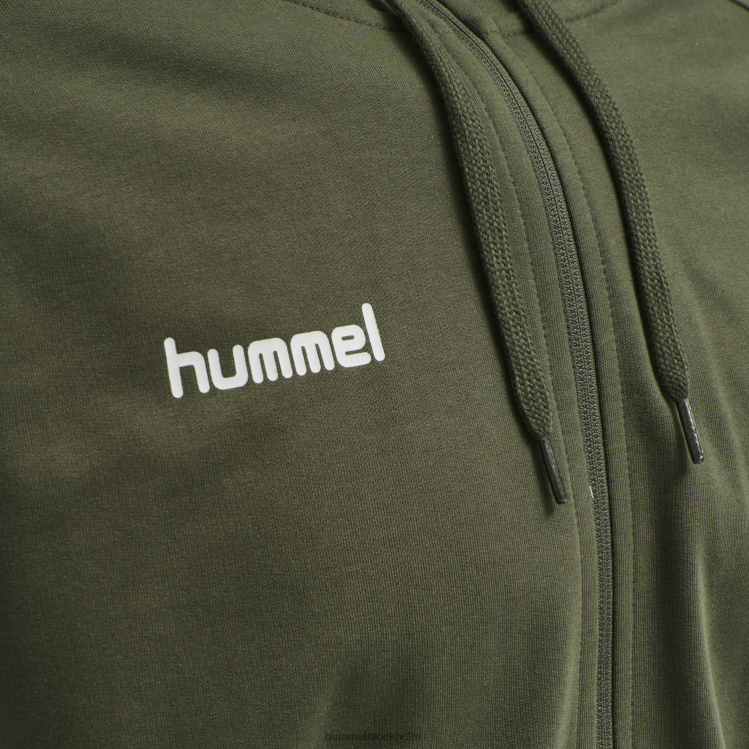 se Hummel män hmlgo hoodie i bomull med dragkedja LL40V1239 \"Kläder\"