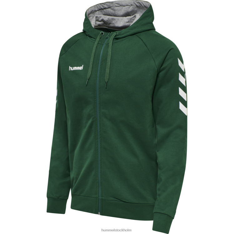 se Hummel män hmlgo hoodie i bomull med dragkedja LL40V1548 \"Kläder\"