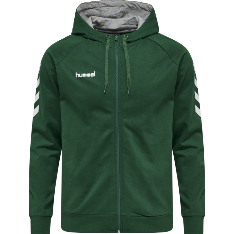 se Hummel män hmlgo hoodie i bomull med dragkedja LL40V1548 \"Kläder\"