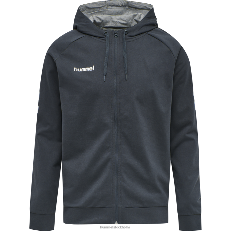 se Hummel män hmlgo hoodie i bomull med dragkedja LL40V1576 \"Kläder\"