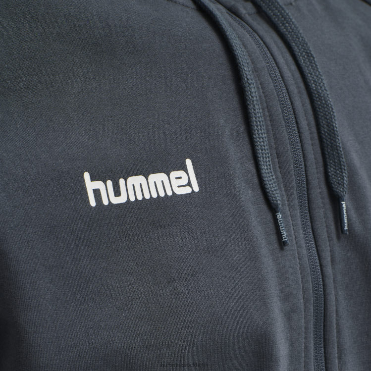 se Hummel män hmlgo hoodie i bomull med dragkedja LL40V1576 \"Kläder\"