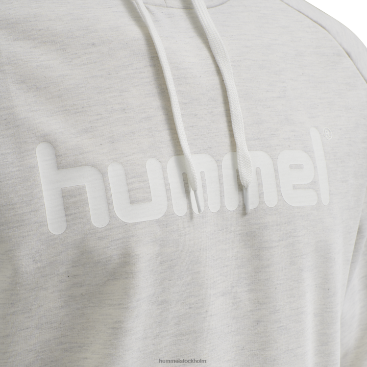 se Hummel män hmlgo hoodie med logotyp i bomull LL40V1431 \"huvtröja med stort logotyptryck\"