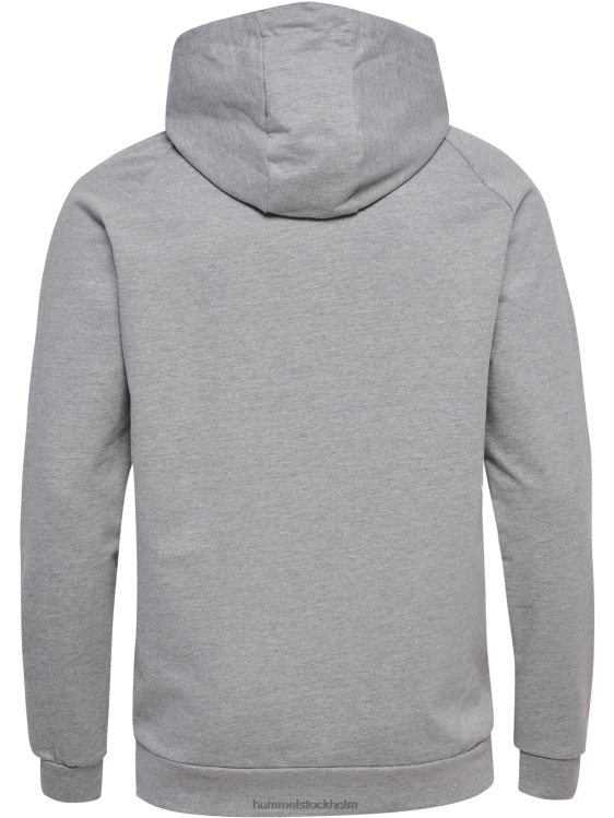 se Hummel män hmlgo hoodie med logotyp i bomull LL40V1546 \"huvtröja med stort logotyptryck\"