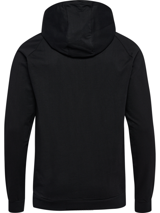 se Hummel män hmlgo hoodie med logotyp i bomull LL40V1599 \"huvtröja med stort logotyptryck\"