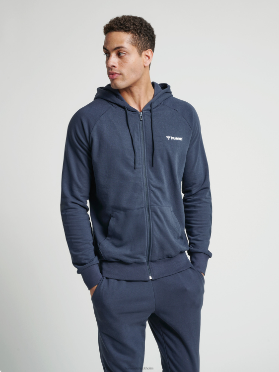 se Hummel män hmlisam hoodie med dragkedja LL40V1583 "huvtröja med dragkedja"