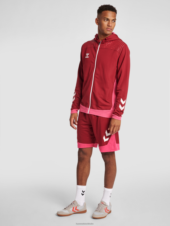 se Hummel män hmllead poly hoodie med dragkedja LL40V1206 \"luvtröja\"