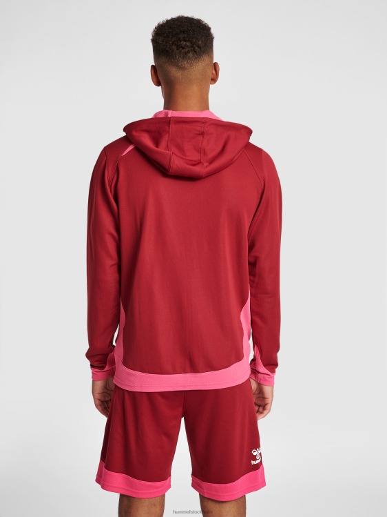 se Hummel män hmllead poly hoodie med dragkedja LL40V1206 \"luvtröja\"