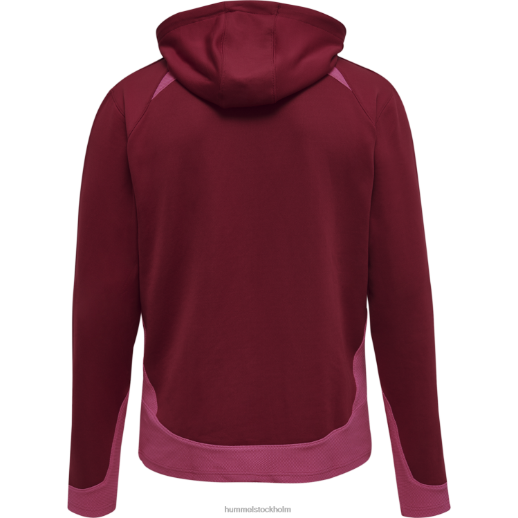 se Hummel män hmllead poly hoodie med dragkedja LL40V1206 \"luvtröja\"