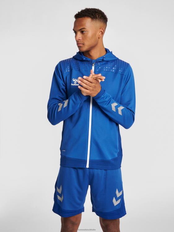 se Hummel män hmllead poly hoodie med dragkedja LL40V1238 "luvtröja"