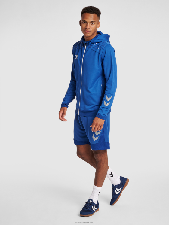 se Hummel män hmllead poly hoodie med dragkedja LL40V1238 \"luvtröja\"