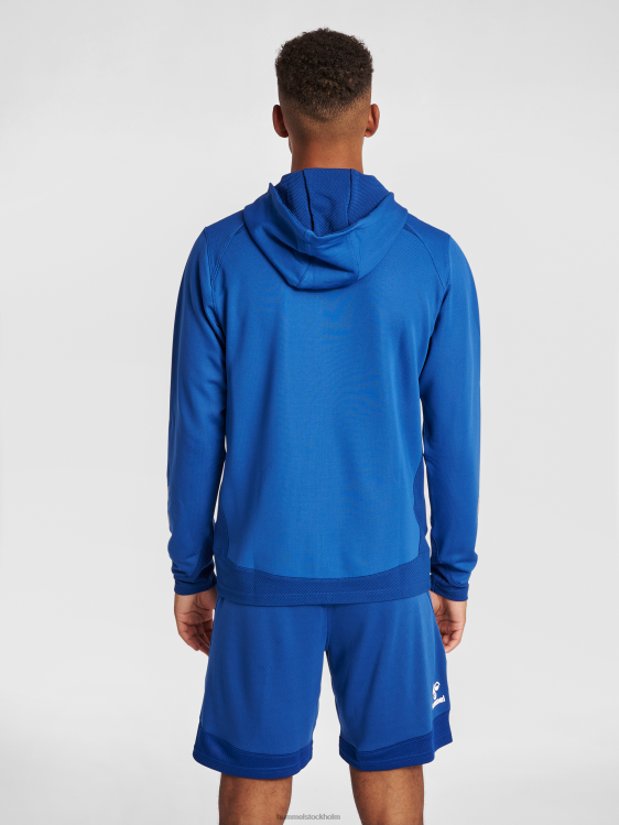 se Hummel män hmllead poly hoodie med dragkedja LL40V1238 \"luvtröja\"